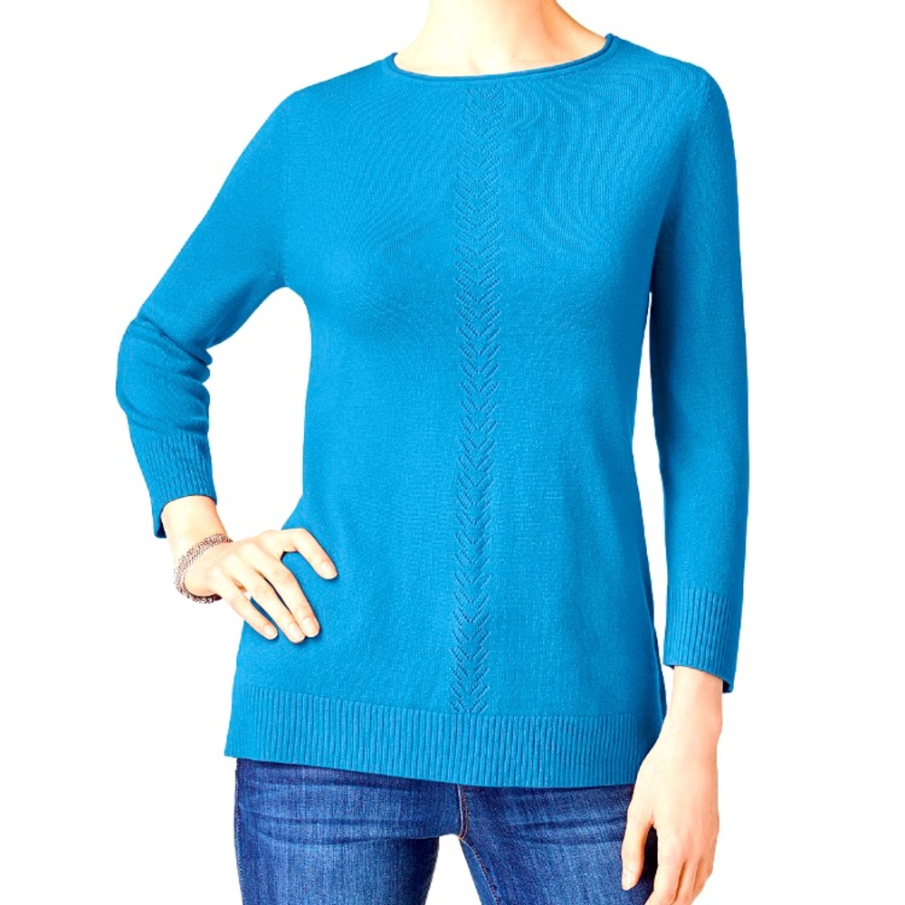 Karen Scott (NEW) Women's Luxsoft Rolled-Neck Sweater Size S